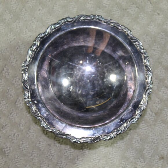 Vintage Oneida Silverplate Georgian Scroll Compote Pedestal